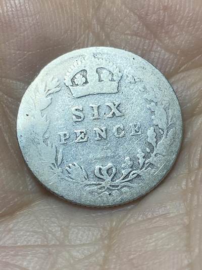 2025年第八十八场(总第一百一十四场）外国好品散币(免佣金) - 英国🇬🇧1899年6便士银币(维多利亚女王老年披纱，925高银)