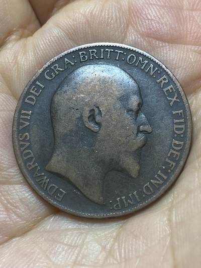 2025年第八十八场(总第一百一十四场）外国好品散币(免佣金) 英国🇬🇧1908年1便士(爱德华七世时期)