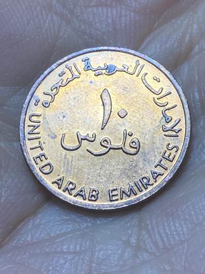 2025年第八十八场(总第一百一十四场）外国好品散币(免佣金) 阿拉伯联合酋长国🇦🇪1996年10费尔(伊斯兰历1416年，第二版缩小尺寸版，首发年)