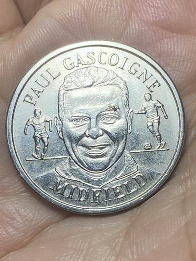 2025年第八十八场(总第一百一十四场）外国好品散币(免佣金) 稀见品–英国🇬🇧1998年法国世界杯纪念章(英格兰足球队官方纪念章，球队中锋保罗·加斯科因)