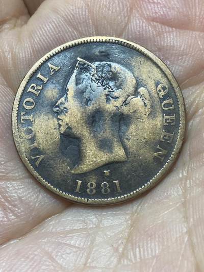 2025年第八十八场(总第一百一十四场）外国好品散币(免佣金) 珍稀品种币不平–英属塞浦路斯1881年1/2皮阿斯特(维多利亚女王时期，H标喜敦厂造，发行量仅72000枚)