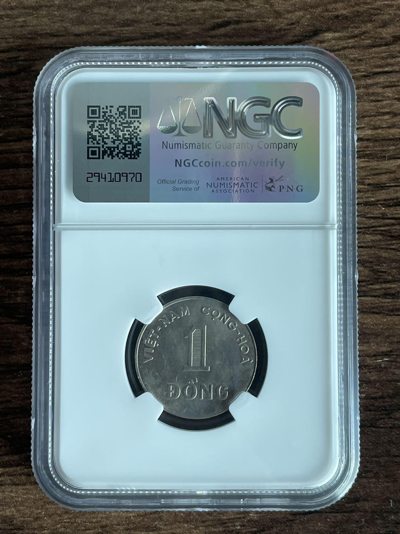 　南越 1964 1盾 NGC季军分 MS64