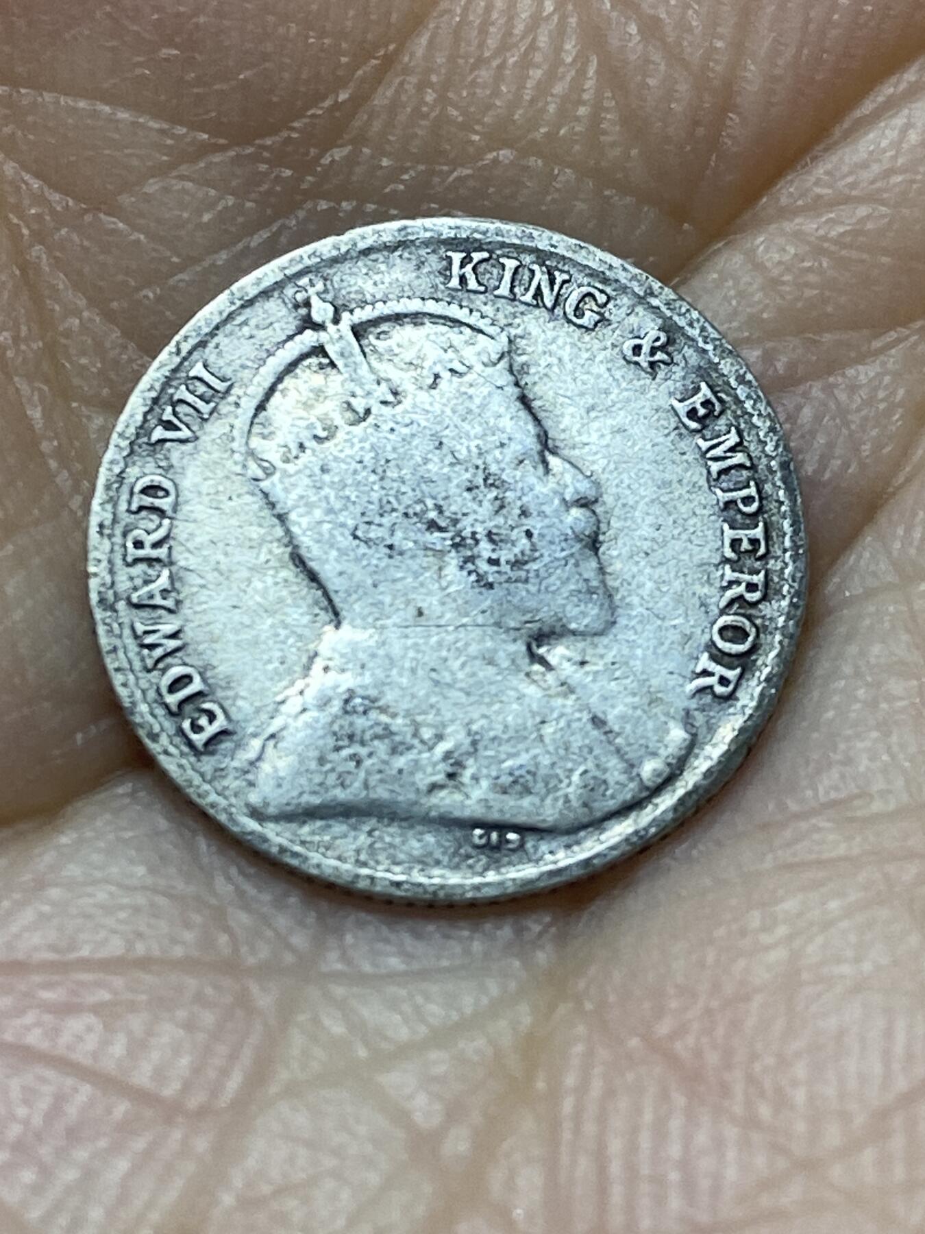2025年第八十八场(总第一百一十四场）外国好品散币(免佣金) 稀少–英属锡兰1902年10分银币(爱德华七世时期，首发年，800高银)