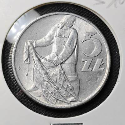 KK钱币收藏小铺 第333期 2月预留时间 周末发货 -  1974波兰5兹罗提 好品