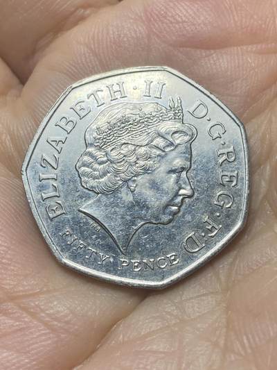 2025年第八十八场(总第一百一十四场）外国好品散币(免佣金) - 英国🇬🇧2011单年份50便士(世界自然基金会成立50周年纪念币)