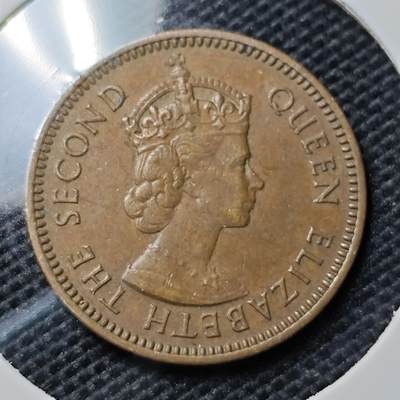 KK钱币收藏小铺 第333期 2月预留时间 周末发货 -  1955英属塞浦路斯5米尔铜币 巧克力包浆
