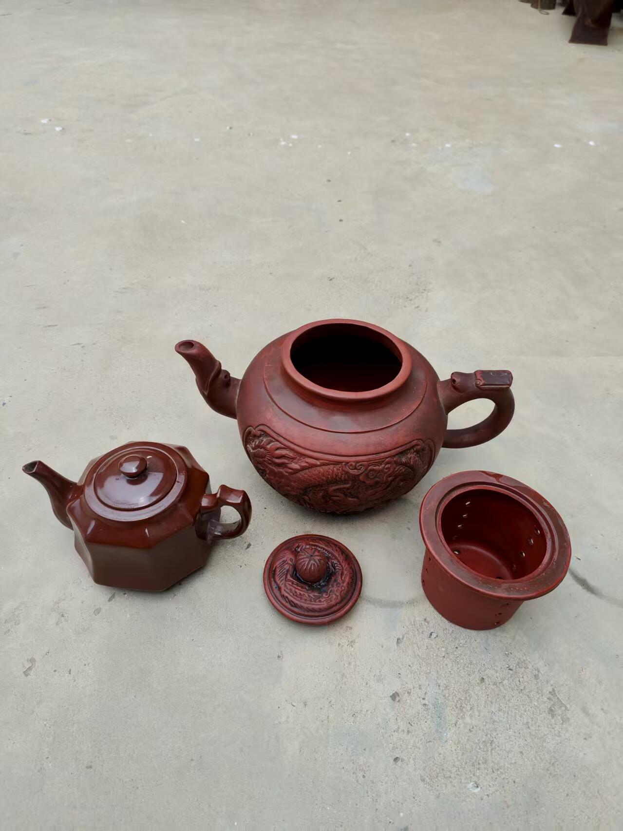 精品，大个，龙凤紫砂壶。入手可用全品