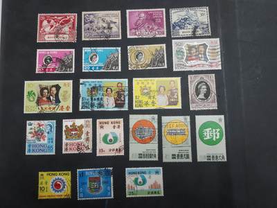 博彦收藏  KT 9月13日 8点 邮票专场 - 香港 市花/C7/8/9/10/22/24/28/33/36等旧票10套，个别瑕疵，其他上品