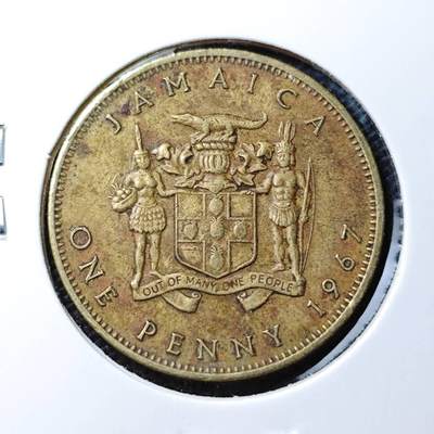 KK钱币收藏小铺 第333期 2月预留时间 周末发货 -  1967英属牙买加1便士铜币