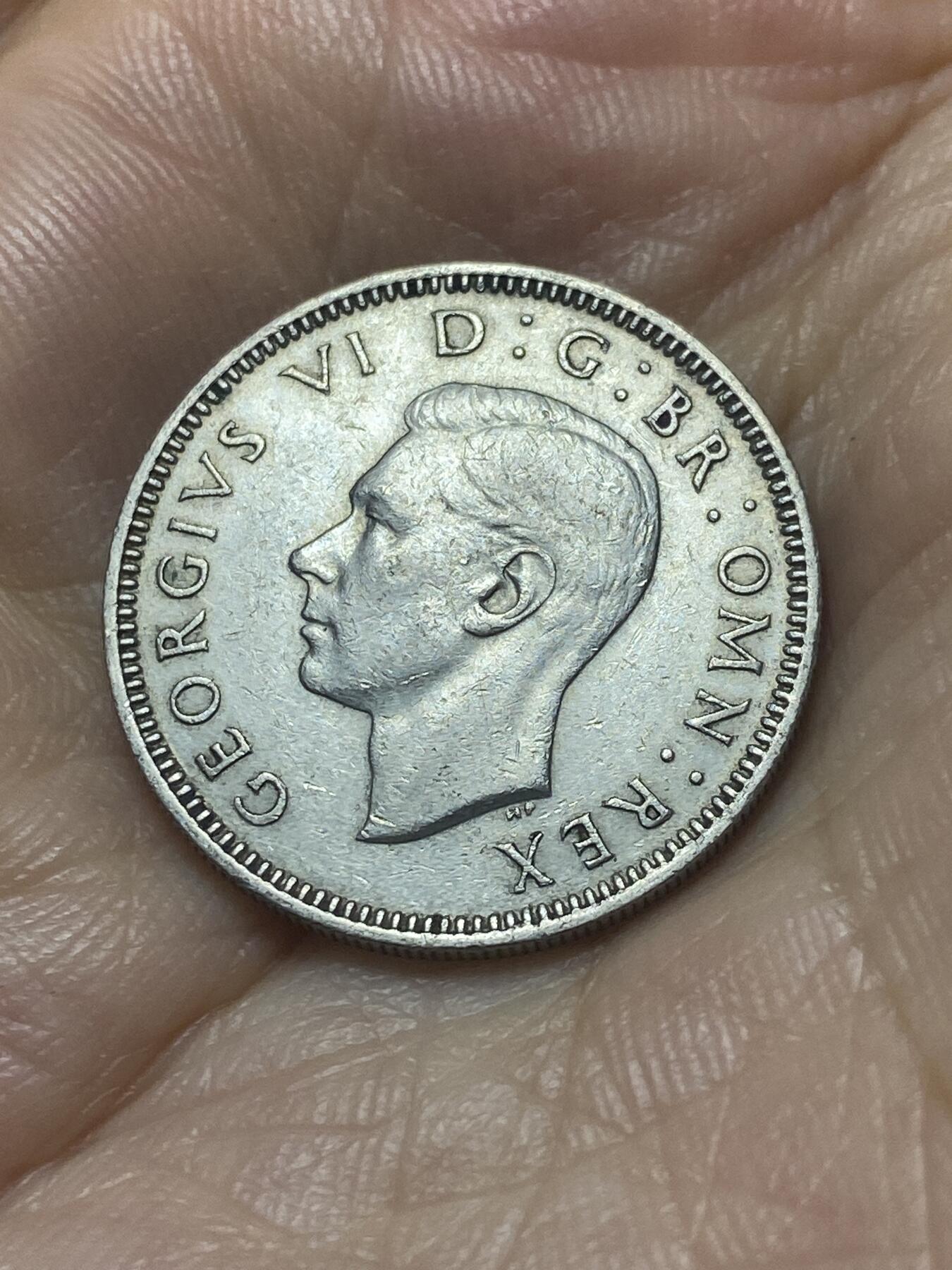 2025年第八十八场(总第一百一十四场）外国好品散币(免佣金) 英国🇬🇧1950年1先令(乔治六世第三版，苏格兰坐狮版)