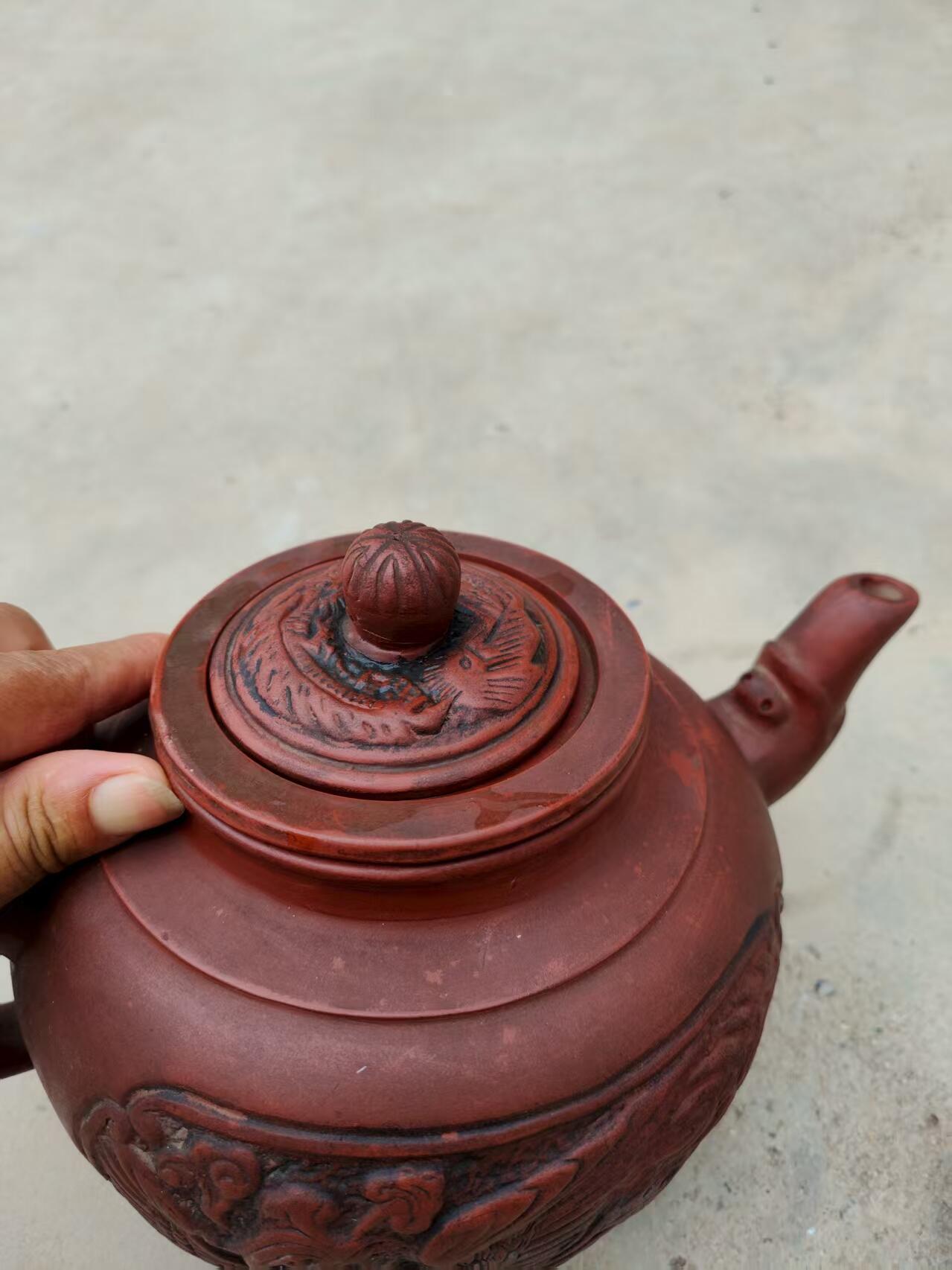 精品，大个，龙凤紫砂壶。入手可用全品