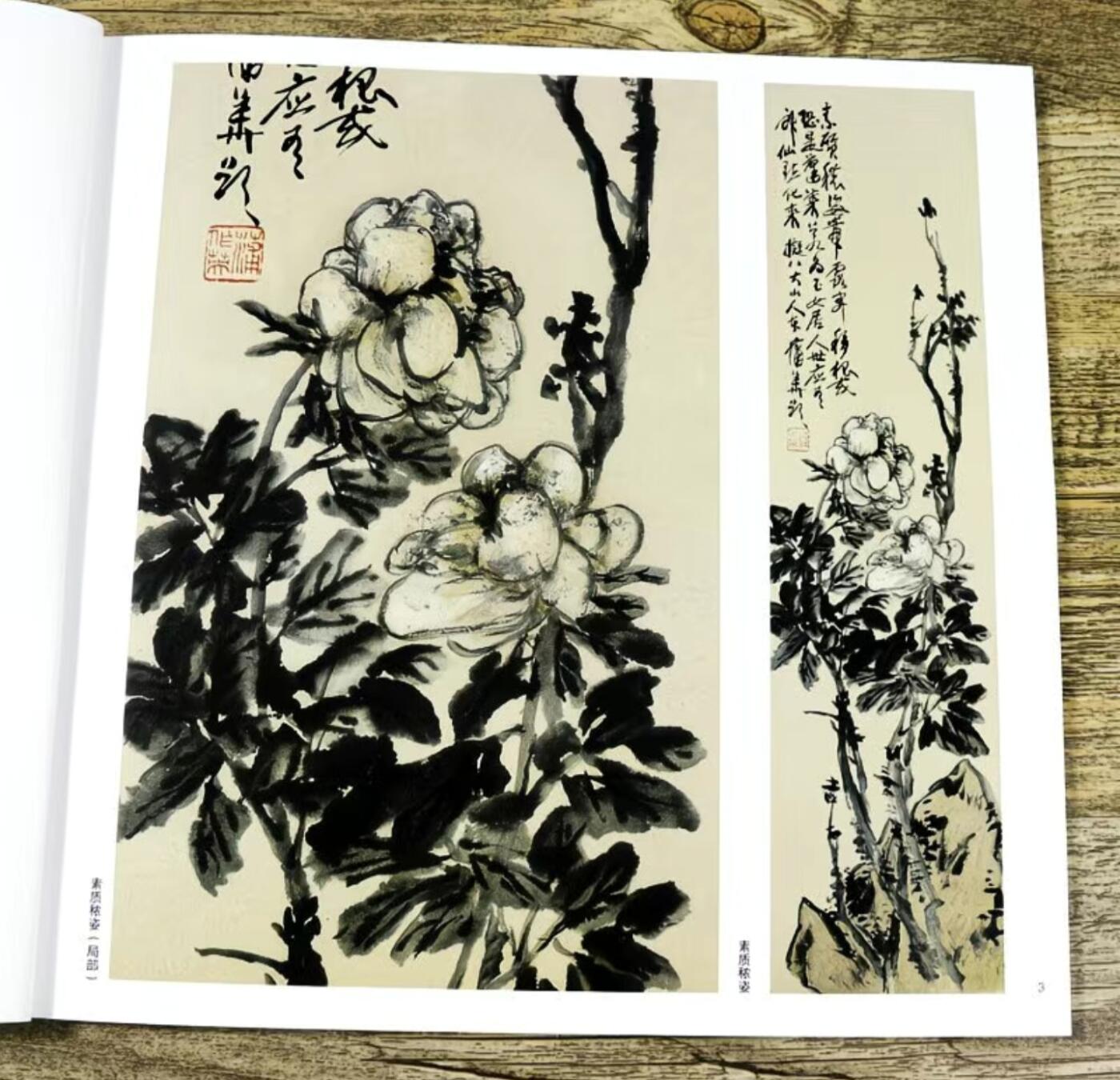 国画名家画册专场 中国画大师糸列蒲华画册 全新正版12开大版面铜版纸彩印