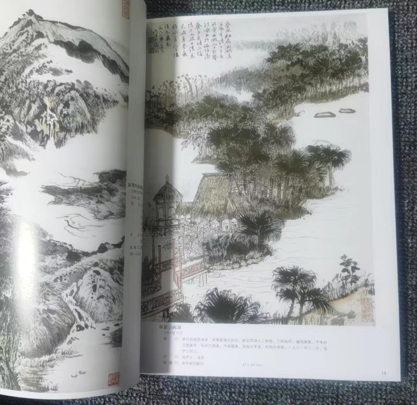 国画名家画册专场 中国画大师糸列陆俨少画册 全新正版12开大版面铜版纸彩印