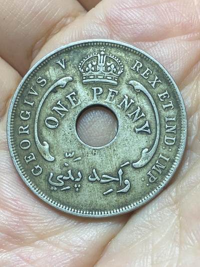 2025年第八十八场(总第一百一十四场）外国好品散币(免佣金) - 少见–英属西非1920年1便士(乔治五世第二版，H标喜敦厂造)