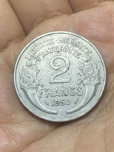 2025年第八十八场(总第一百一十四场）外国好品散币(免佣金) - 法国🇫🇷1950年2法郎