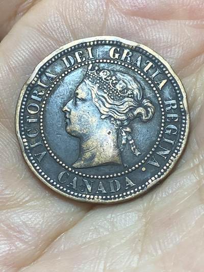 2025年第八十八场(总第一百一十四场）外国好品散币(免佣金) 币不平–加拿大🇨🇦1876年1分(维多利亚女王时期第二版，H标喜敦厂造，首发年)