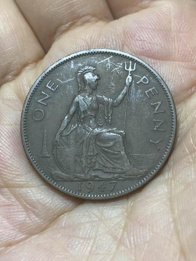 2025年第八十八场(总第一百一十四场）外国好品散币(免佣金) - 英国🇬🇧1947年1便士(乔治六世第一版)