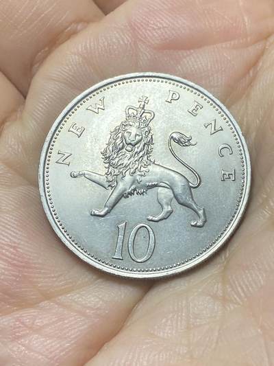 2025年第八十八场(总第一百一十四场）外国好品散币(免佣金) - 好品–英国🇬🇧1968年10新便士(伊丽莎白二世中年花冠，十进制第一版首发年)