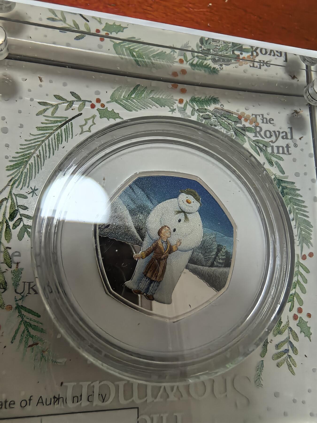 长老汇蛇年精选第四十三场拍卖 2019英国大白50便士彩色七边精制银币，8克925银，2.5万枚，盒证全