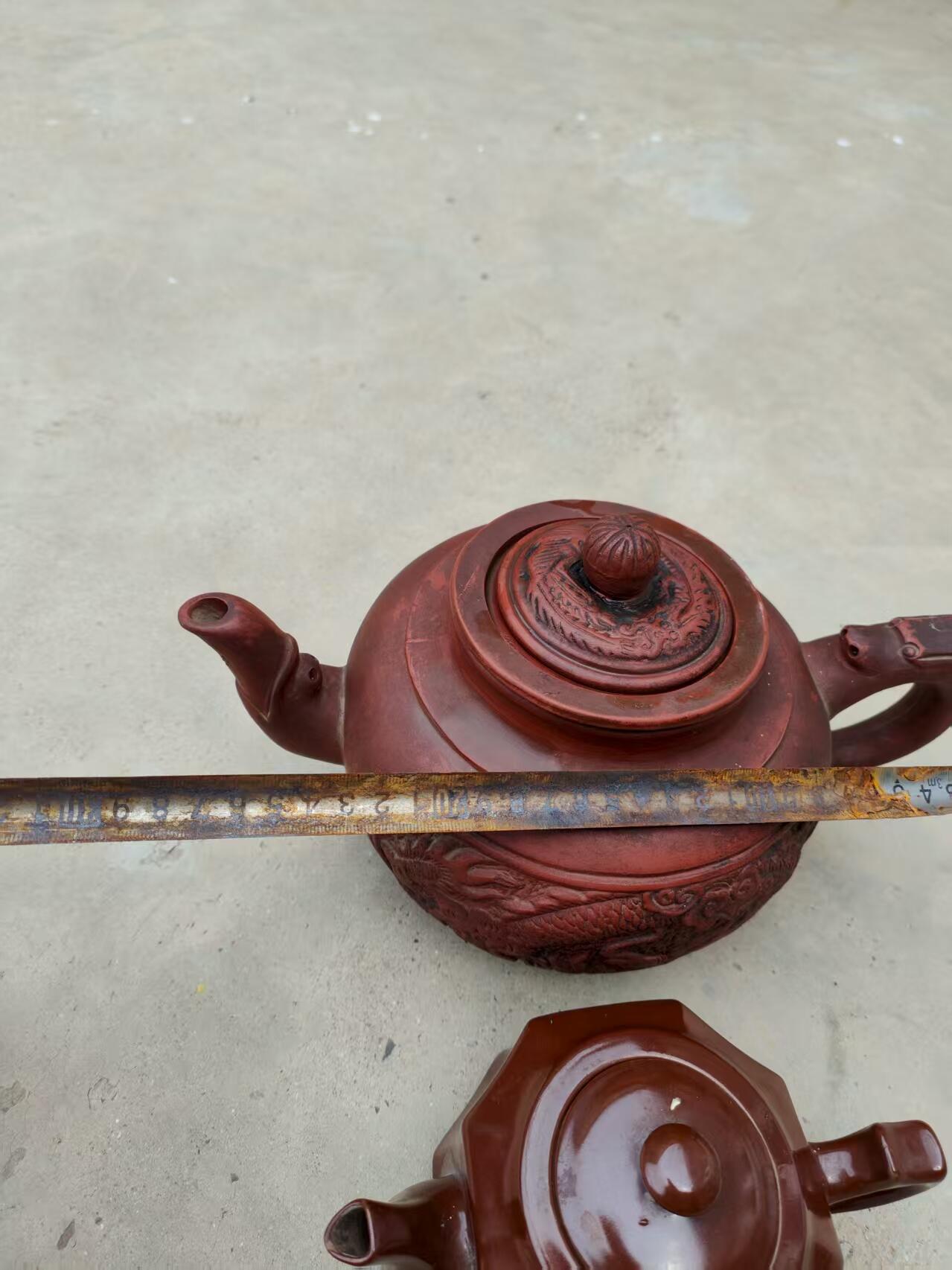 精品，大个，龙凤紫砂壶。入手可用全品