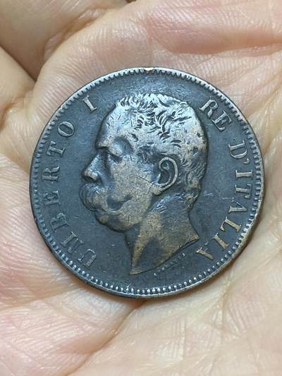 2025年第八十八场(总第一百一十四场）外国好品散币(免佣金) 意大利🇮🇹1893年10分(翁贝托一世时期，B/I标，OM公司斯特拉斯堡总厂造)