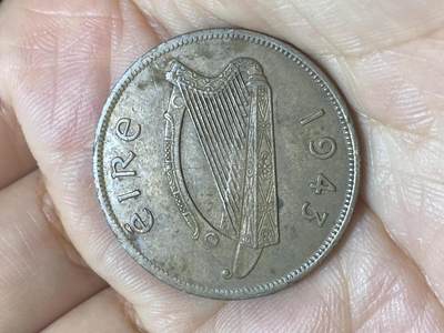 2025年第八十八场(总第一百一十四场）外国好品散币(免佣金) 爱尔兰🇮🇪1943年1便士(共和国时期第一套)