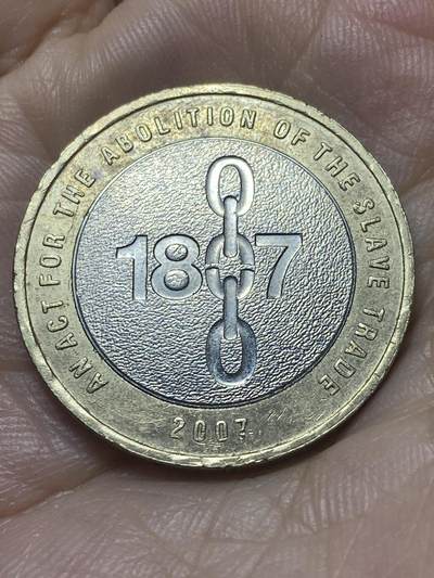 2025年第八十八场(总第一百一十四场）外国好品散币(免佣金) - 英国🇬🇧2007年2英镑(废除奴隶制200周年纪念币)
