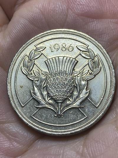2025年第八十八场(总第一百一十四场）外国好品散币(免佣金) - 英国🇬🇧1986单年份2英镑(第十三届英联邦运动会纪念币，首枚2镑面值硬币)