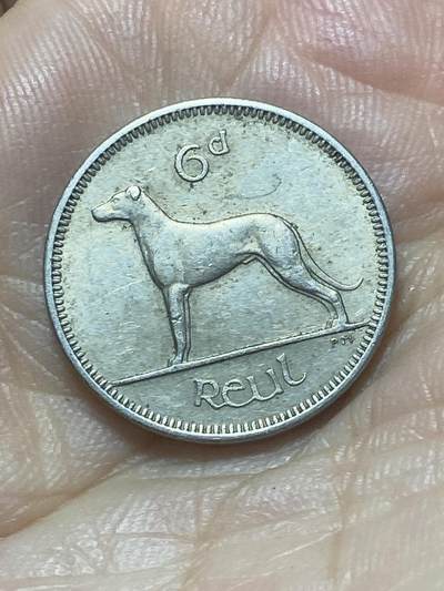 2025年第八十八场(总第一百一十四场）外国好品散币(免佣金) - 爱尔兰🇮🇪1966年6便士(共和国时期第一套第二版，铜镍材质版)