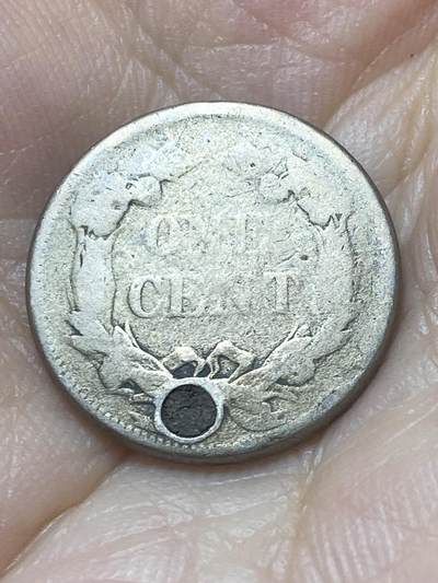 2025年第八十八场(总第一百一十四场）外国好品散币(免佣金) 稀少打孔–美国🇺🇸18XX年1分(飞鹰1分，1956–1858仅发行3年，铜镍材质)