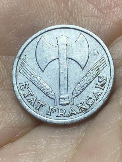 2025年第八十八场(总第一百一十四场）外国好品散币(免佣金) 法国🇫🇷1942年50生丁(维希傀儡政府时期，首发年仅发行3年)