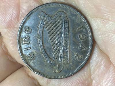 2025年第八十八场(总第一百一十四场）外国好品散币(免佣金) 爱尔兰🇮🇪1942年1便士(共和国时期第一套)
