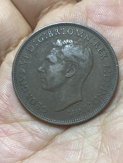 2025年第八十八场(总第一百一十四场）外国好品散币(免佣金) 英国🇬🇧1947年1便士(乔治六世第一版)