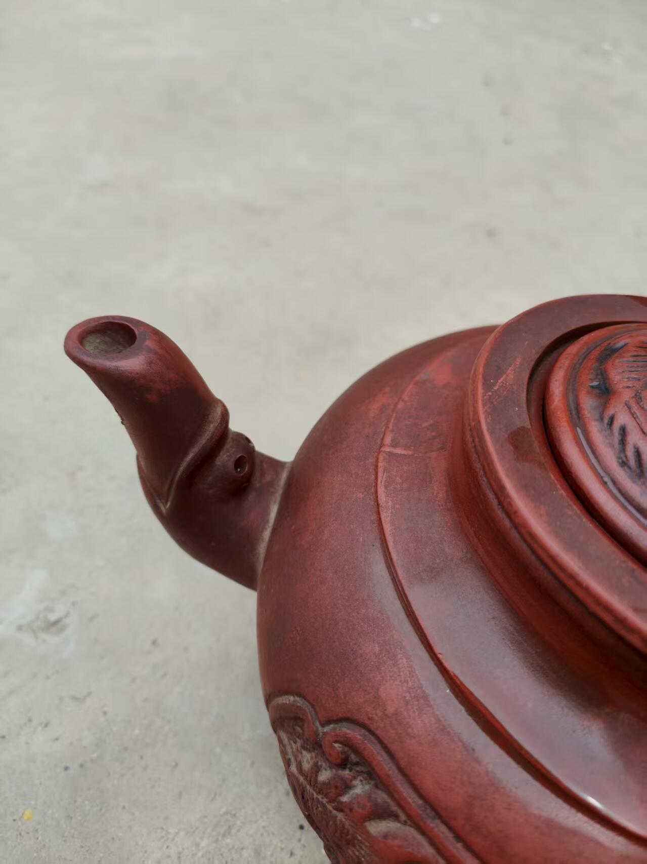 精品，大个，龙凤紫砂壶。入手可用全品