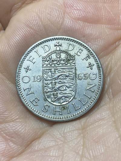 2025年第八十八场(总第一百一十四场）外国好品散币(免佣金) - 英国🇬🇧1965年1先令(伊丽莎白二世青年桂冠第二版，英格兰盾徽版)