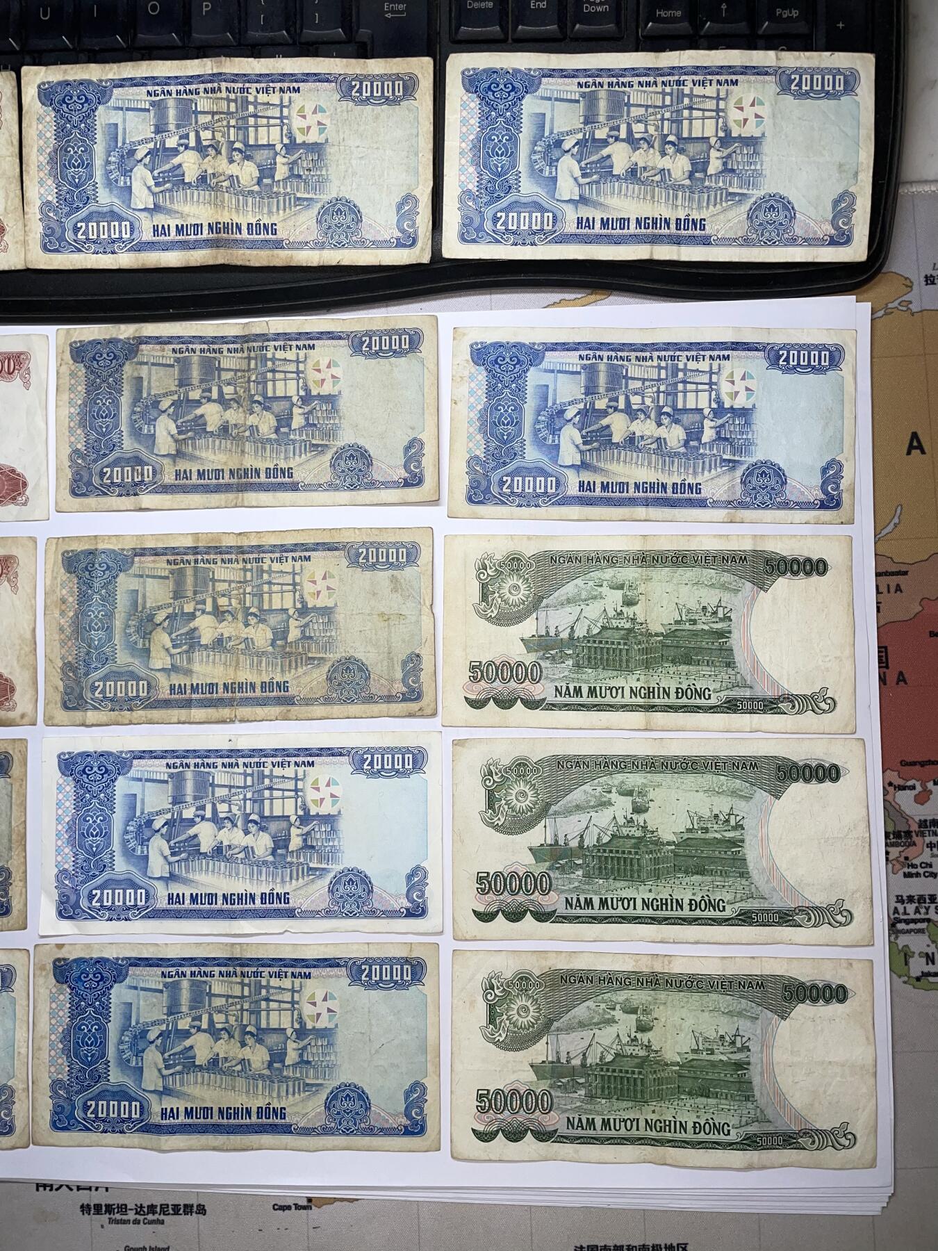 2025年集古藏今外币拍卖第八期-第10场—（总第270拍-纸币专场），本期拍完结算一次，发货时间2-3天，休息几天后继续新的一期拍卖。 好品越南盾36万