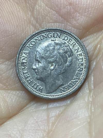 2025年第八十八场(总第一百一十四场）外国好品散币(免佣金) 荷兰🇳🇱1941年10分银币(威廉明娜女王中年头像，Grapes 葡萄标，640银)