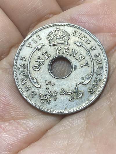 2025年第八十八场(总第一百一十四场）外国好品散币(免佣金) - 少见好品–英属西非1907年1便士(爱德华七世时期，首发年)