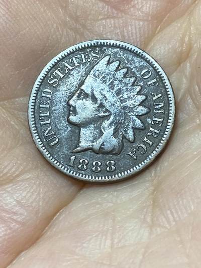 2025年第八十八场(总第一百一十四场）外国好品散币(免佣金) 稀少–美国🇺🇸1888年1分(印第安头像1分第三版)