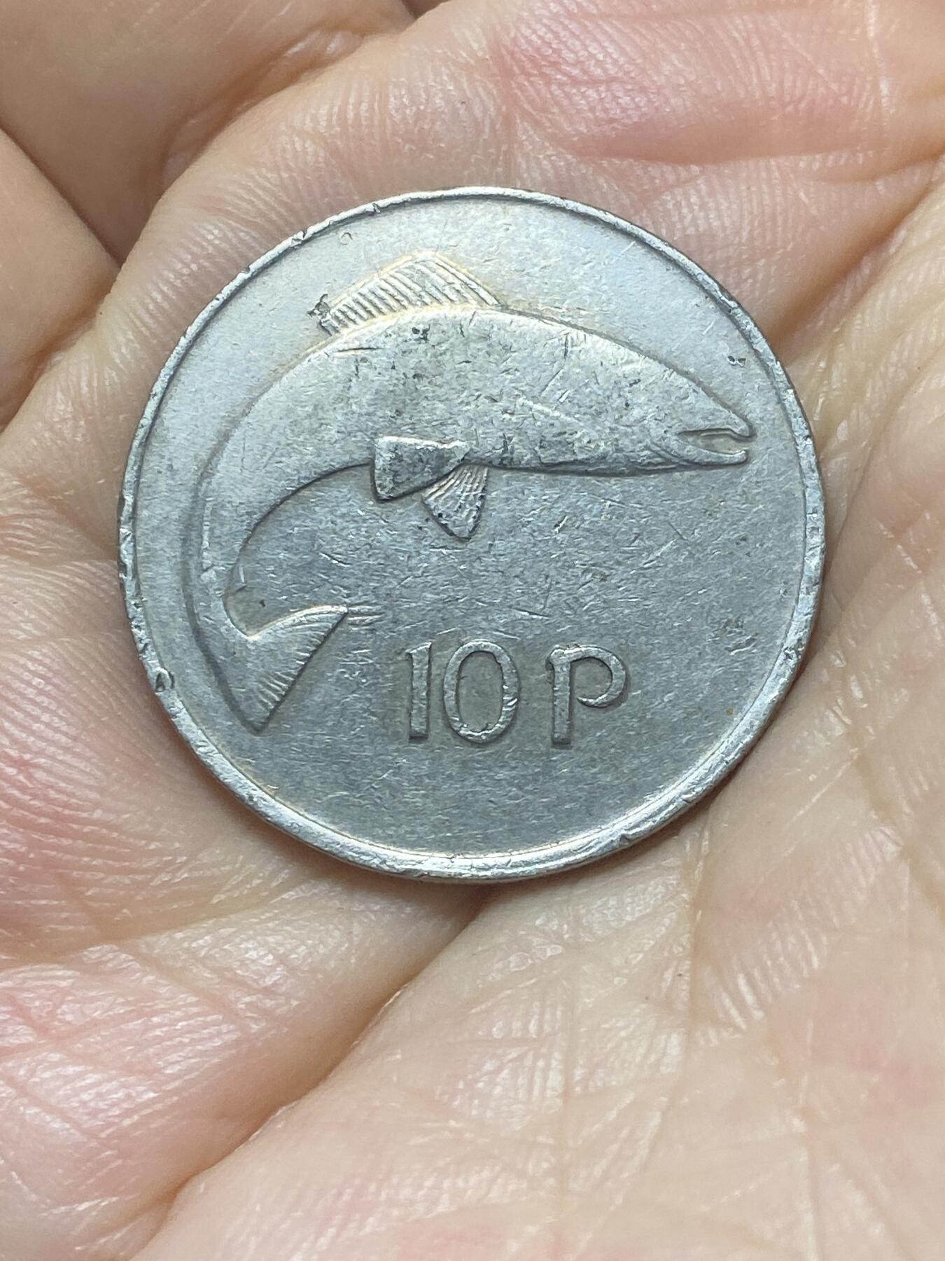 2025年第八十八场(总第一百一十四场）外国好品散币(免佣金) 爱尔兰🇮🇪1980年10便士(共和国时期第二套，十进制第一版大尺寸版)