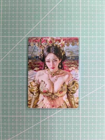 C先生卡牌 第12期 神州百花谱·西游姬·人间传·Art系列(持续收拍品中) - 【普卡】燎原×刷子《妖姬传》铁扇公主 近景大头卡
