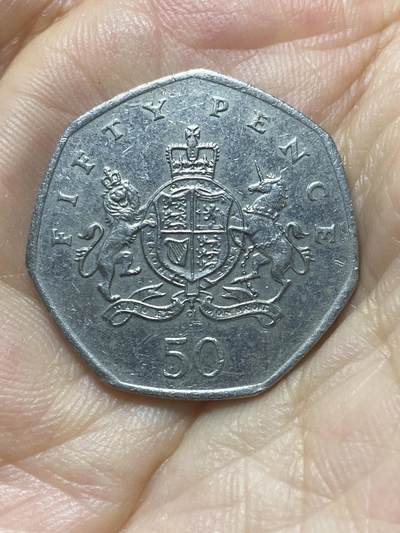2025年第八十八场(总第一百一十四场）外国好品散币(免佣金) - 英国🇬🇧2013单年份50便士(英国画家、硬币设计大师–克里斯托弗·艾恩赛德爵士诞辰100周年)