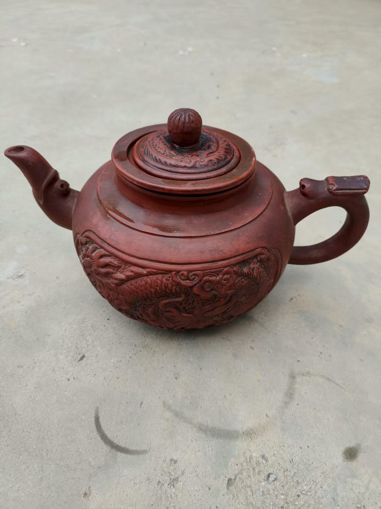精品，大个，龙凤紫砂壶。入手可用全品