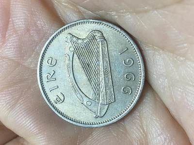 2025年第八十八场(总第一百一十四场）外国好品散币(免佣金) 爱尔兰🇮🇪1966年6便士(共和国时期第一套第二版，铜镍材质版)
