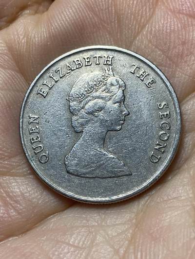 2025年第八十八场(总第一百一十四场）外国好品散币(免佣金) 东加勒比1995年25分(伊丽莎白二世中年花冠)