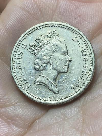 2025年第八十八场(总第一百一十四场）外国好品散币(免佣金) 英国🇬🇧1995单年份1英镑(威尔士🏴󠁧󠁢󠁷󠁬󠁳󠁿红龙)