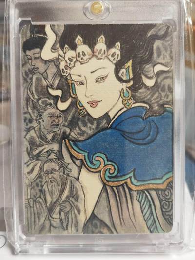 阳大大卡牌拍卖第71期（持续收拍品，周五晚上九点截拍，进群福利早知道） - 【手绘卡】顶流画师 卢艺丰 经藏之作 西游记之七大圣 白骨夫人