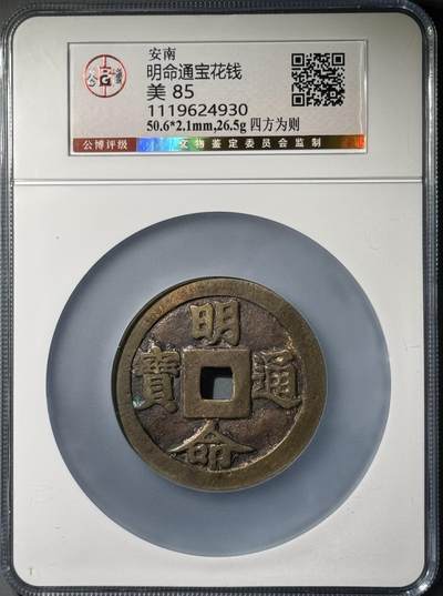 安南明命通宝四方为则大花钱 - 安南明命通宝四方为则大花钱