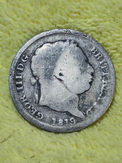 2025年第八十八场(总第一百一十四场）外国好品散币(免佣金) 少见–英国🇬🇧1819年1先令银币(乔治三世末期，925高银，磨损减重至5g)