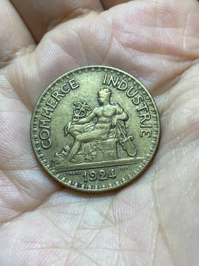 2025年第八十八场(总第一百一十四场）外国好品散币(免佣金) 法国🇫🇷1924年2法郎(Open 4–开口4版本)